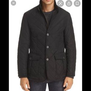 Barbour Lutz Slim Fit Black Coat (NWT’s)